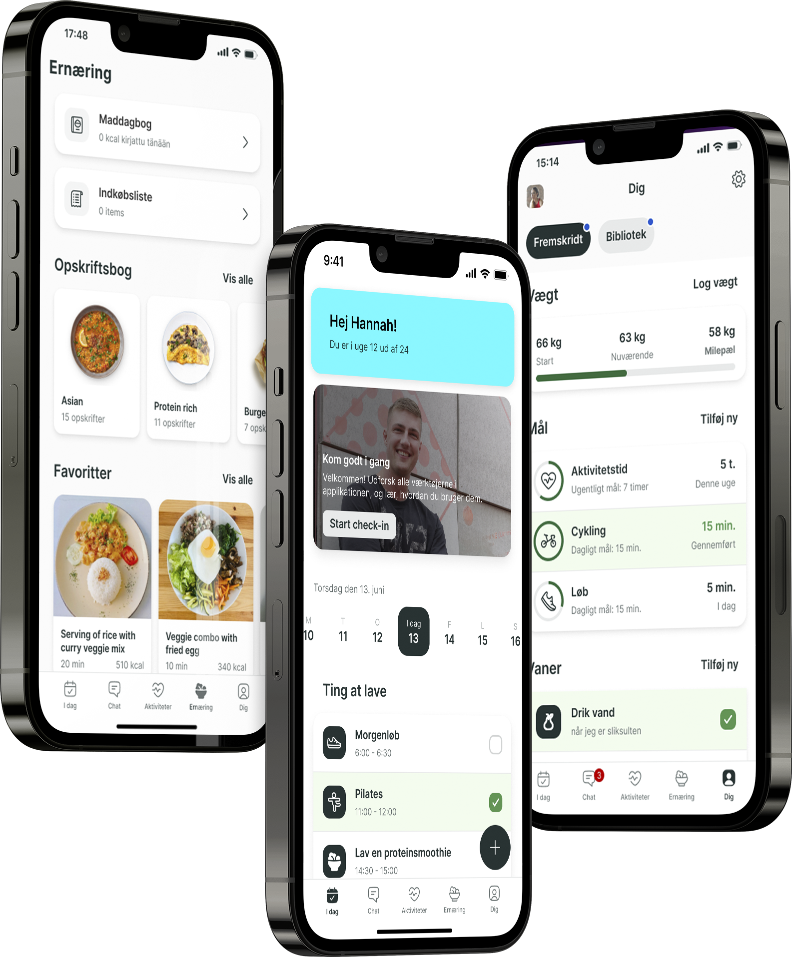 En demo af coaching-appen, der viser funktionerne.